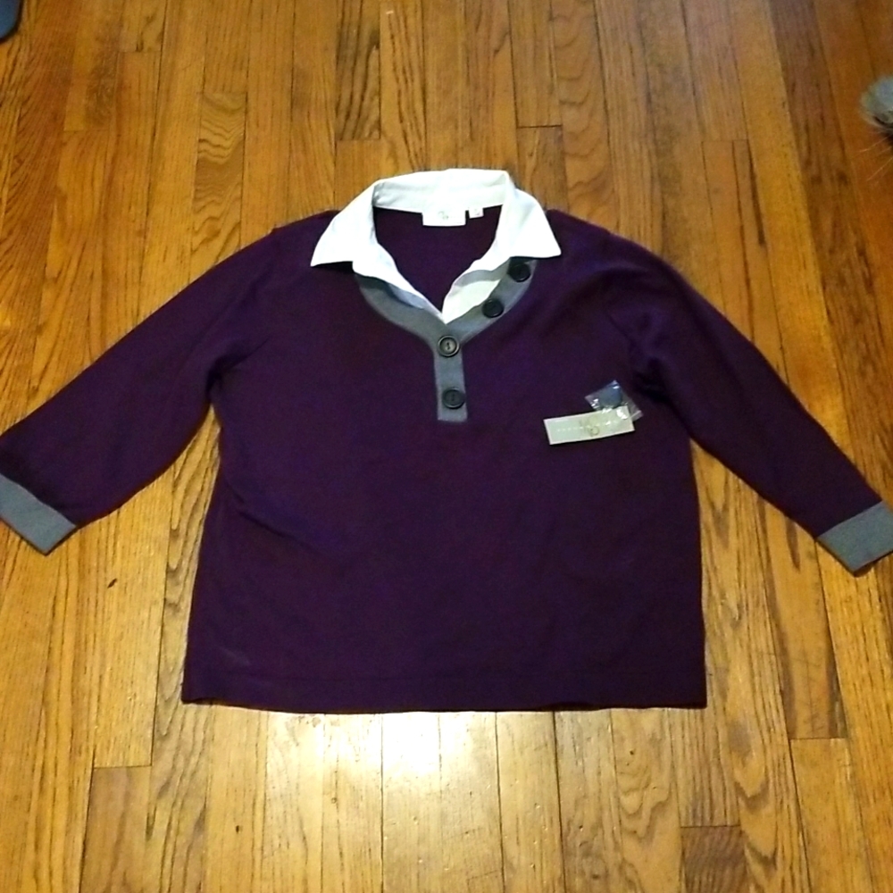 Studio Works knit Blouse Women Size 1X